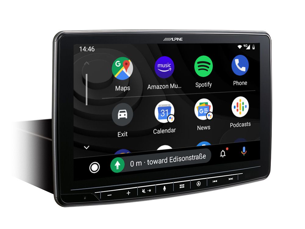 Alpine Ine F D Din Navigationssystem Mit Zoll Touchscreen Dab