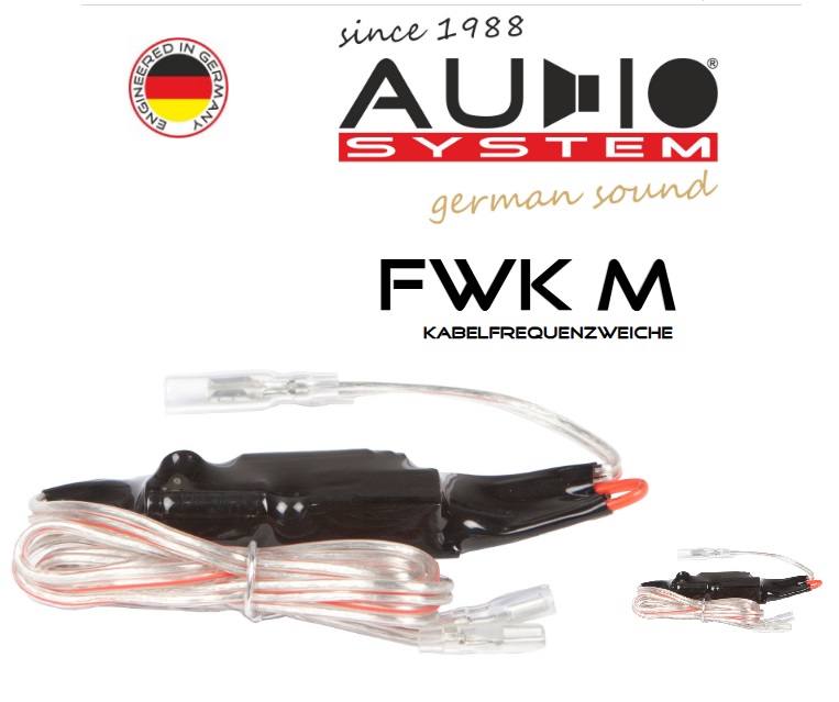 Audio System FWK M Frequenzweiche MX-SERIES 12 dB Hochton Kabelweiche - 1 Paar 