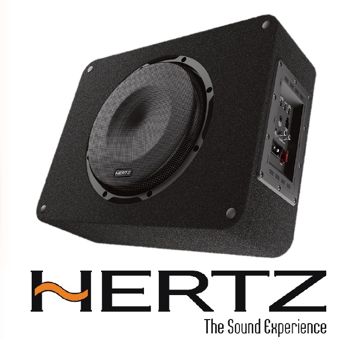 Hertz CBA 250 Subwooferbox aktiver Subwoofer 500 Watt inklusive Fernbedienung HRC AP