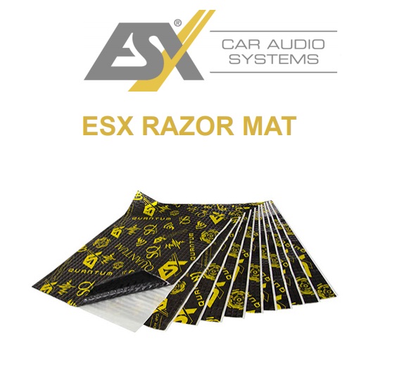 ESX QRM 22 QUANTUM Razor Mat AluButyl selbstklebend Set 11 Platten a 700 x 500 mm (3,85qm) Aluminium-Butyl