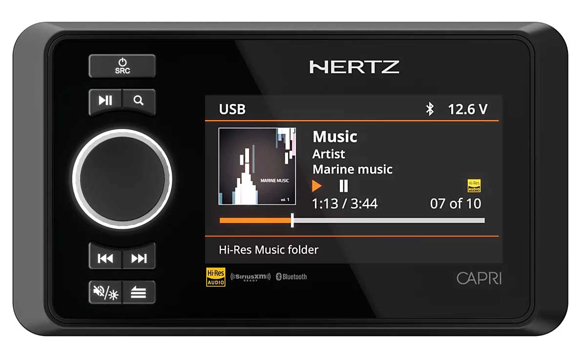 Hertz CAPRI H100 Marine Digital Media Receiver Radio für Boote Marine Outdoor