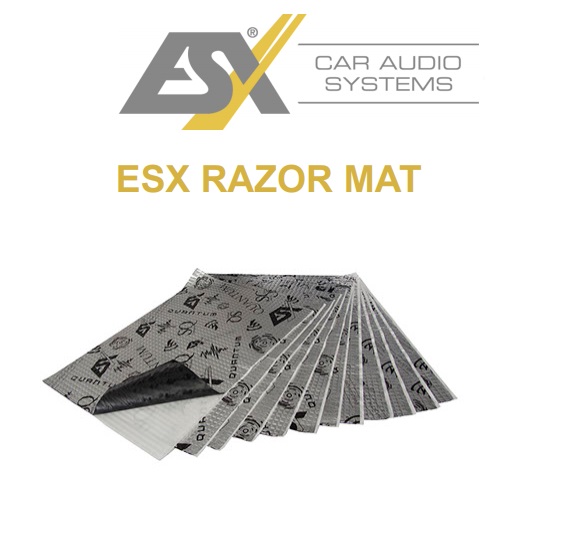 ESX QRM 18 QUANTUM Razor Mat AluButyl selbstklebend Set 12 Platten a 700 x 500 mm (4,2 qm) Aluminium-Butyl