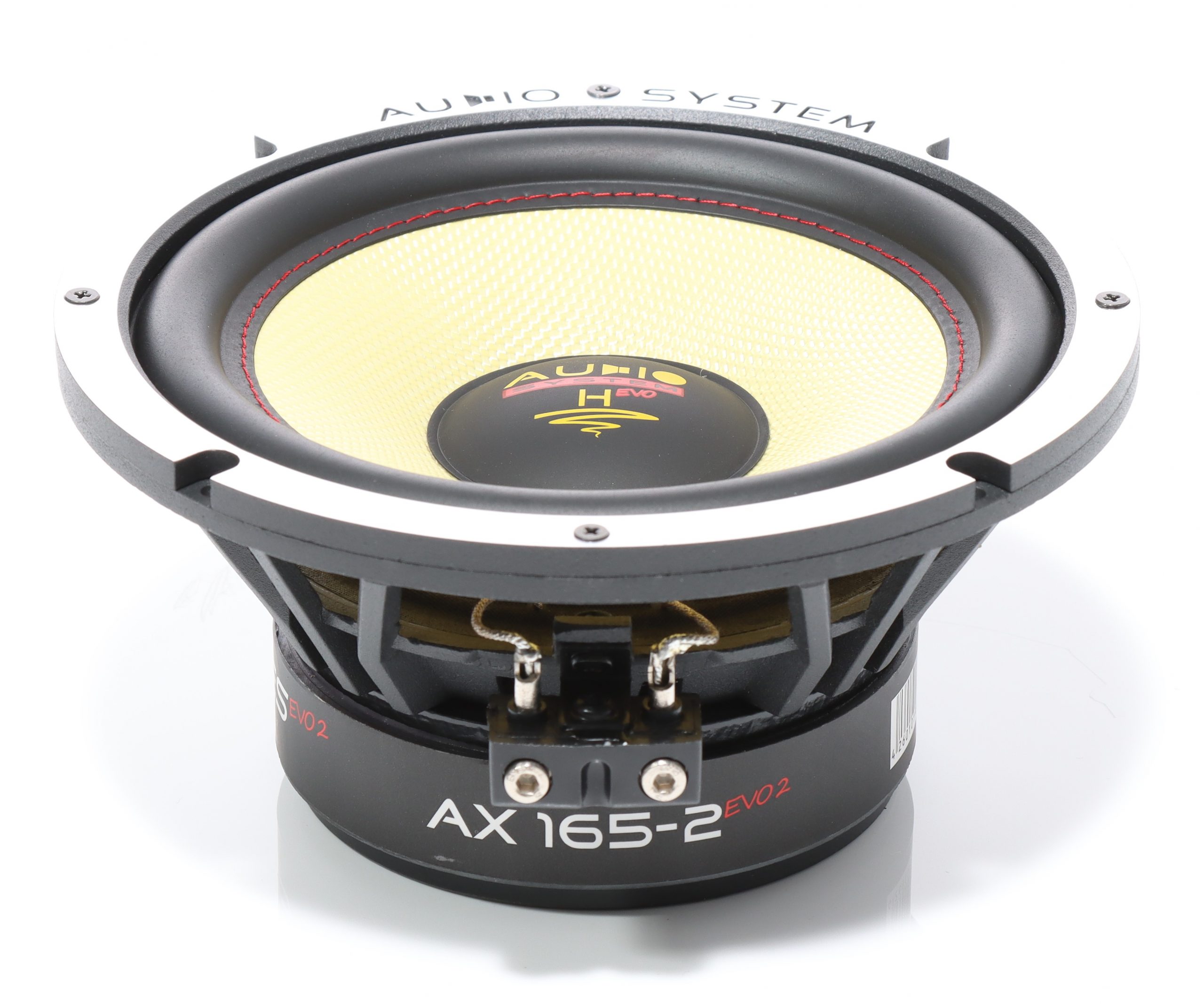 Audio System AX 165-2 EVO 2 Mitteltöner 16,5 cm (6.5") Kickbass Auto Lautsprecher Tieftöner 220 Watt - 1 Paar 