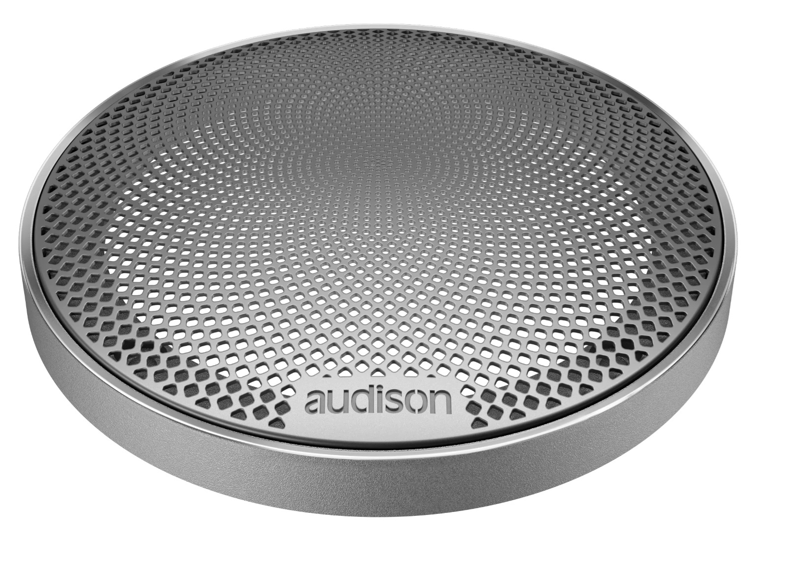 Audison AVG 3.0 S II Lautsprecher Grill, Lautsprechergitter für AV 3.0 II Mitteltöner - 1 Paar Silber