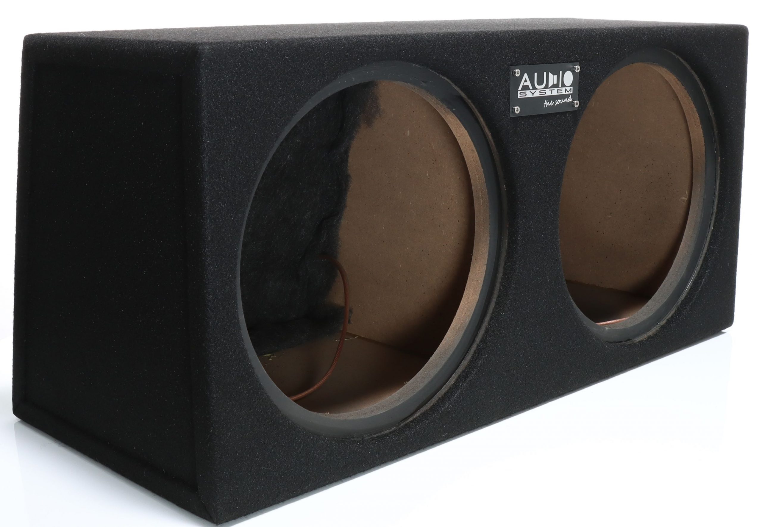 Audio System G 12-2 EVO MDF Subwoofer Doppel Leergehäuse für 2 x 30 cm (12") Bass / Woofer - geschlossenes Gehäuse mit 58 Liter