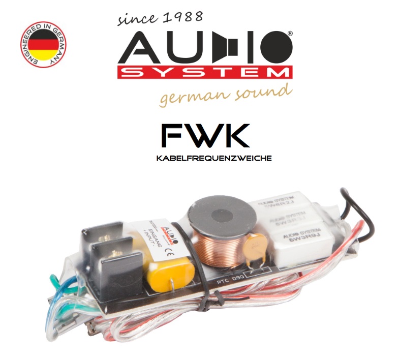 Audio system FWK cable crossover, pairs of 4-fold acoustic adaptation 