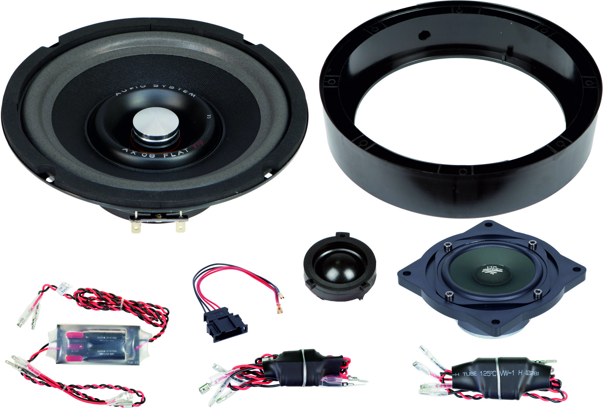 AUDIO SYSTEM 200 mm 3-Wege GOLF V Compo System Lautsprecher für VOLKSWAGEN GOLF 5 2003-> 