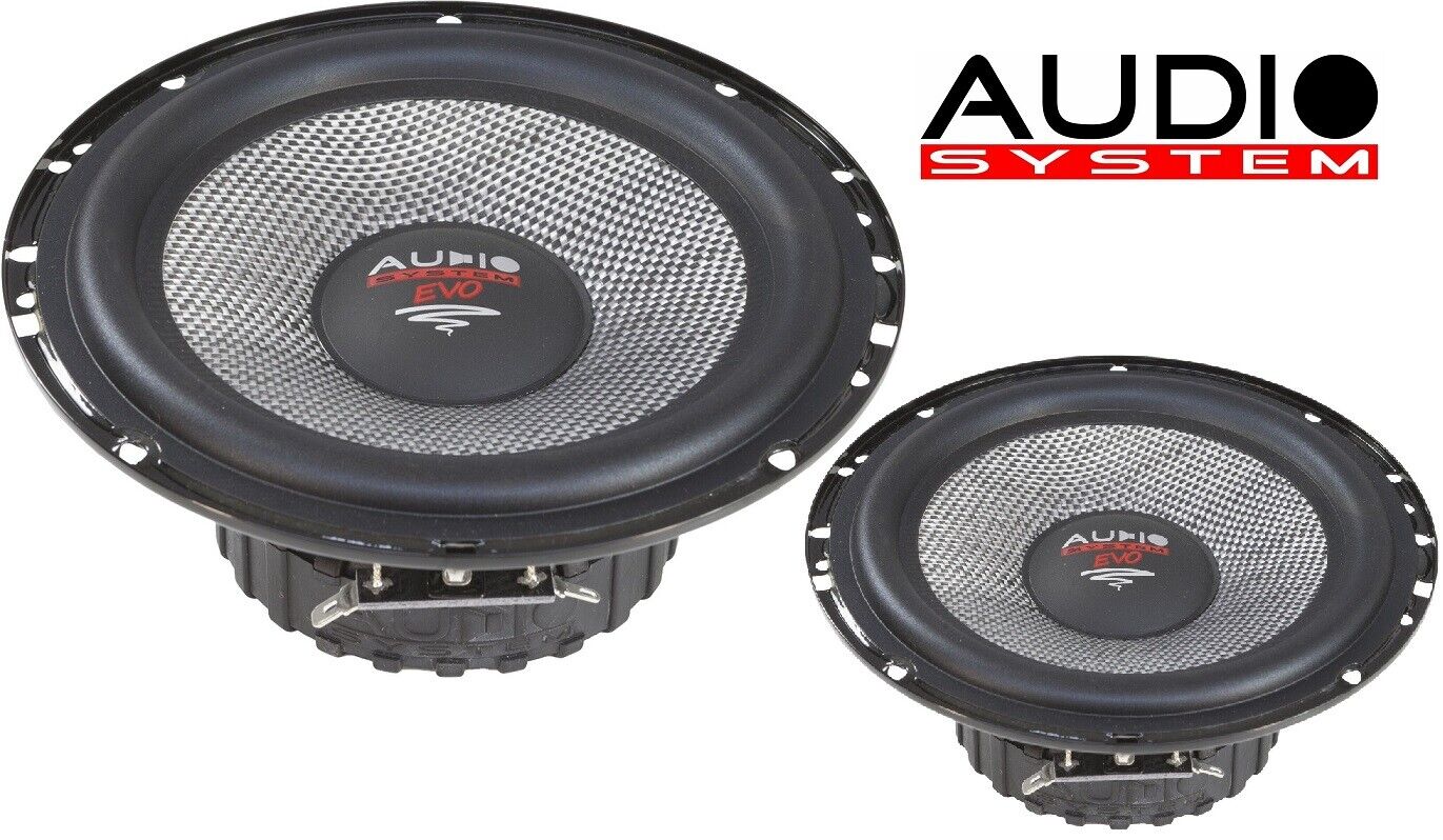 Audio System AS 165 EVO Mitteltöner 16,5 cm (6.5") Kickbass Auto Lautsprecher Tieftöner 145 Watt - 1 Paar