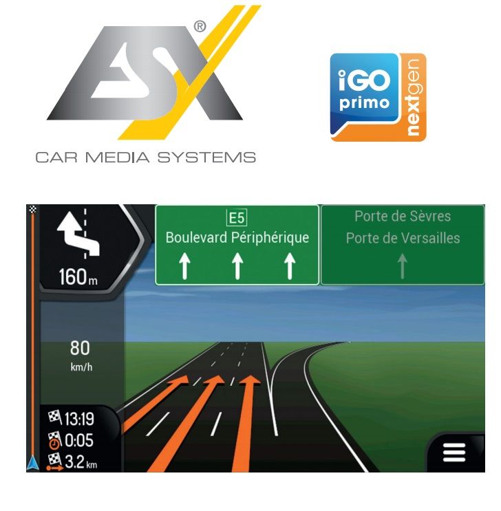 ESX VNA-NG-A60 iGO Navigations Software für ESX Smart Naviceiver mit Android OS 