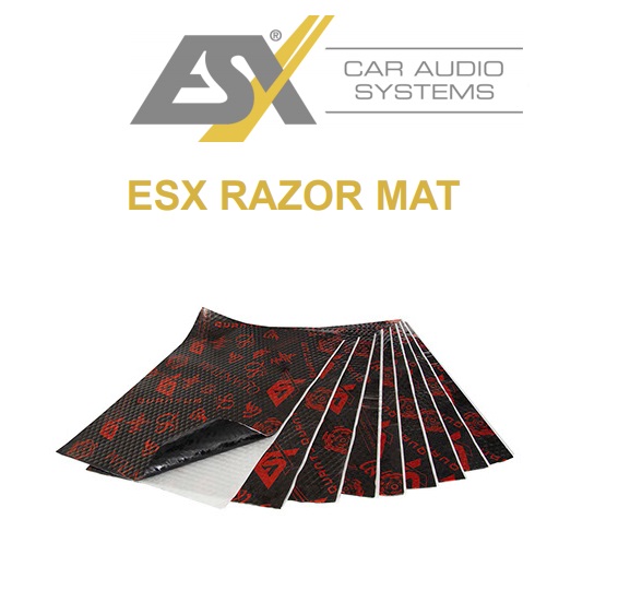 ESX QRM 30S QUANTUM Razor Mat AluButyl selbstklebend Set 9 Platten a 700 x 500 mm (3,15qm) Aluminium-Butyl schalldämmend, Schalldämmung, Vibrationsdämpfung