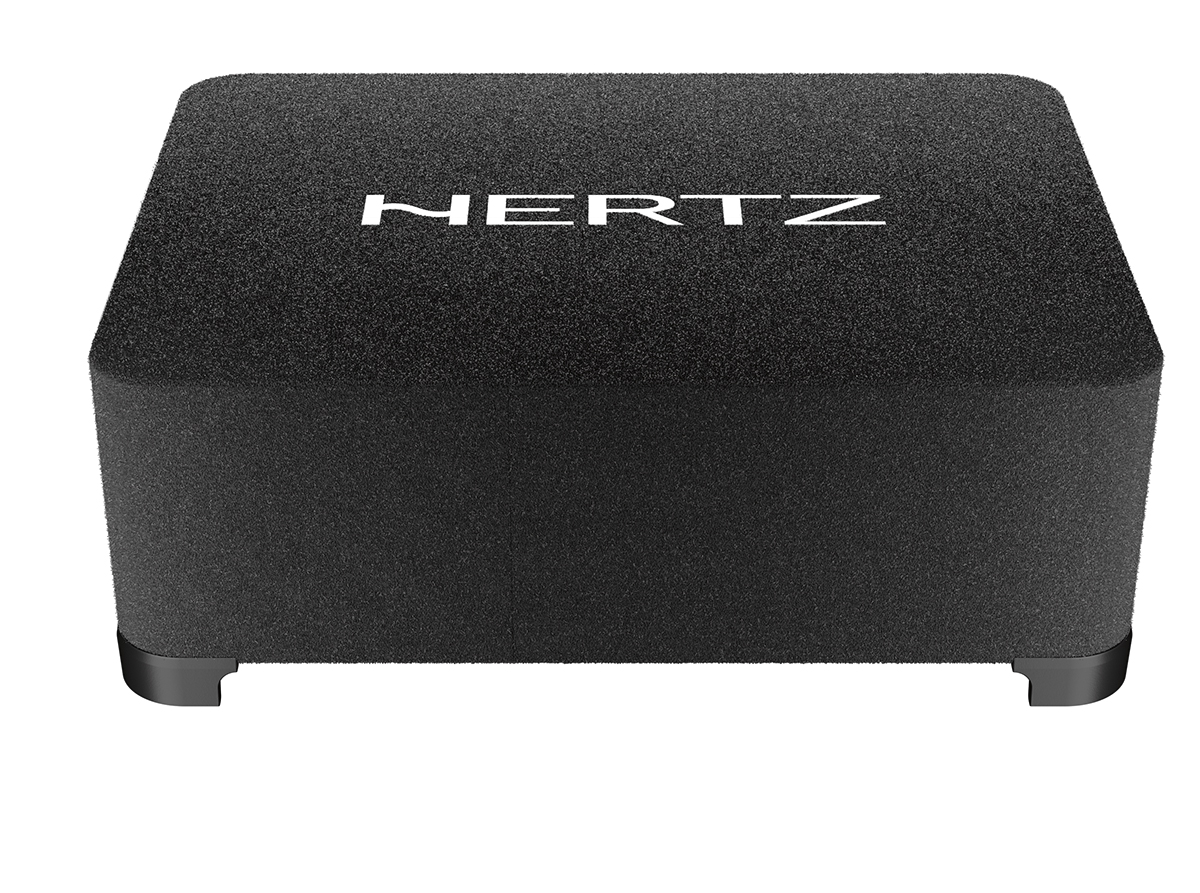 Hertz CBA 250 Subwooferbox aktiver Subwoofer 500 Watt inklusive Fernbedienung HRC AP