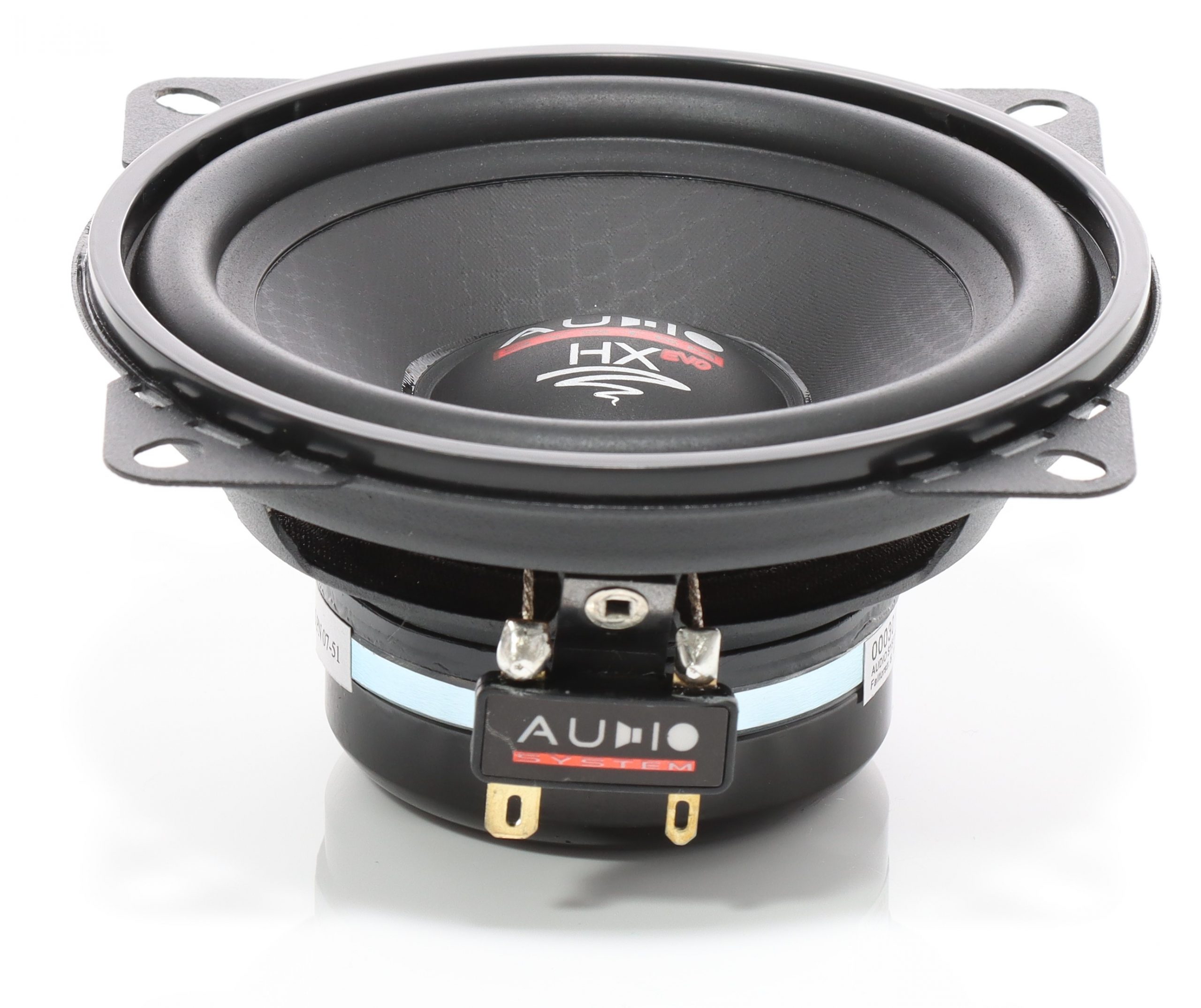 Audio System EX 100 SQ EVO 3 Mitteltöner 10 cm (4") Kickbass Auto Lautsprecher Tieftöner 100 Watt - 1 Paar 